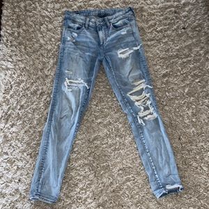 American Eagle ripped skinny jeans